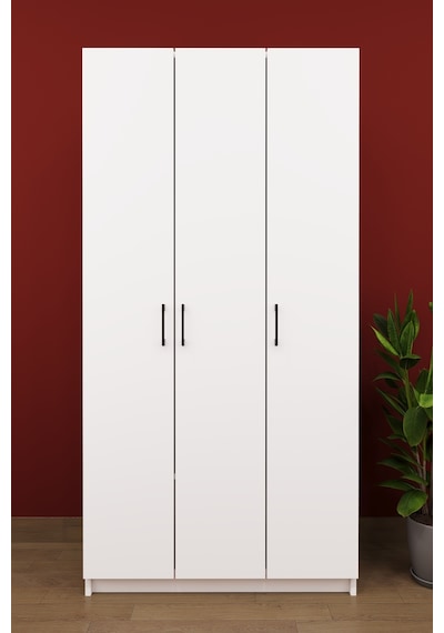 Asra Trend Vestiyer & Portmanto V-07 %100 MDF 3 Kapaklı Ayakkabılık Dolabı Beyaz