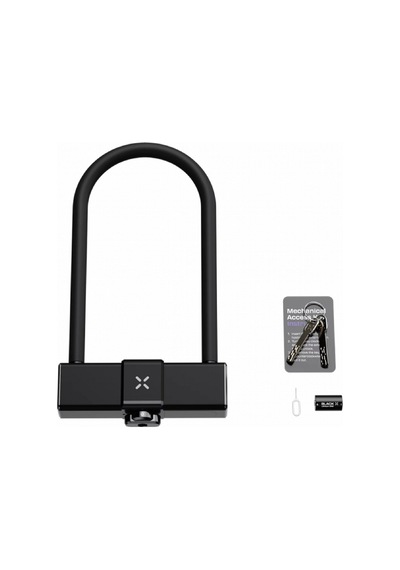 Black X Titan Smart Shackle Bluetoothlu U Bisiklet Kilidi Siyah