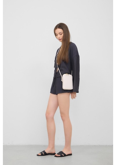 Shule Bags Vux Çapraz Çanta Krem Krem