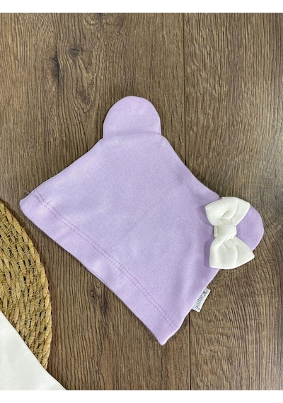 Bebicix Puantiyeli Fiyonklu Bereli Alttan Çıtçıtlı Kız Bebek Takım Mor