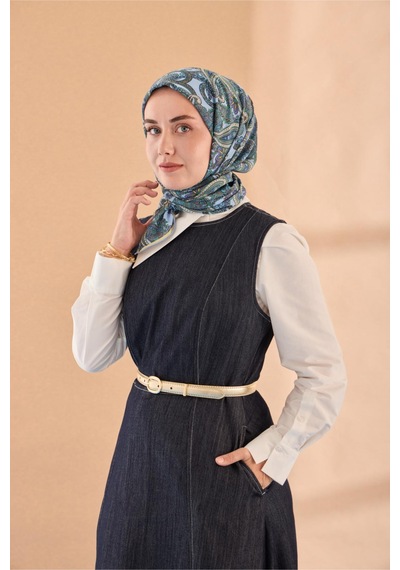Silk Home Yaz Esintisi Eşarp 150002-04 Bebe Mavi, Taş, Butter Yellow, Yeşil