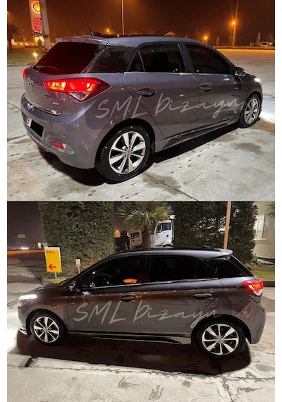 Hyundai i20 (2014-2018) Custom Yan Marşpiyel (Plastik) BOYASIZ