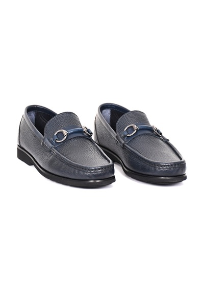 Tuna Hakiki Deri Laicvert Loafer Erkek Ayakkabı Eva Taban - Toka Detaylı - 1019 Lacivert Tuna Hakiki Deri Laicvert Loafer Erkek Ayakkabı Eva Taban - Toka Detaylı - 1019 Lacivert