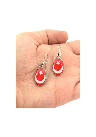 Ay Yıldız Damla Küpe Çok Renkli