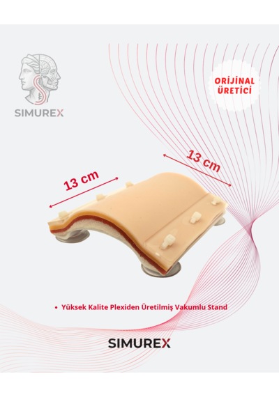 Simurex Eğitim Amaçlı Gerçekçi Dikiş Pedi 13x13 Cm