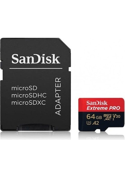 Sandisk 64Gb Extreme Pro Uhs-I Microsdxc Hafıza Kartı