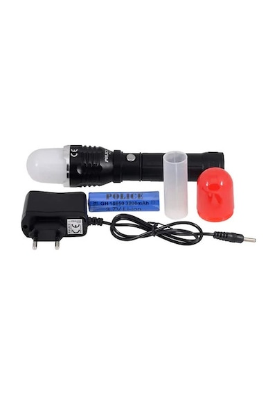 Police Ps-22 Cree Led + Zoom + Mıknatıslı Şarjlı El Feneri Siyah