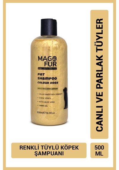 Mago Fur Renkli Tüylü Köpek Şampuanı-500 Ml