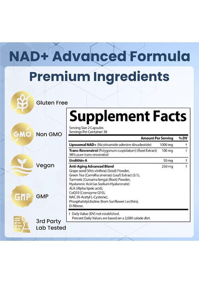 Strongvit Nad+ With Resveratrol Urolithin-a 60 Kapsül