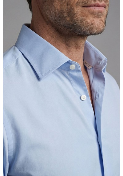 Bisse Klasik Yaka Regular Fit Açık Mavi Uzun Kol Cepsiz Erkek Gömlek Gmkls250059 33