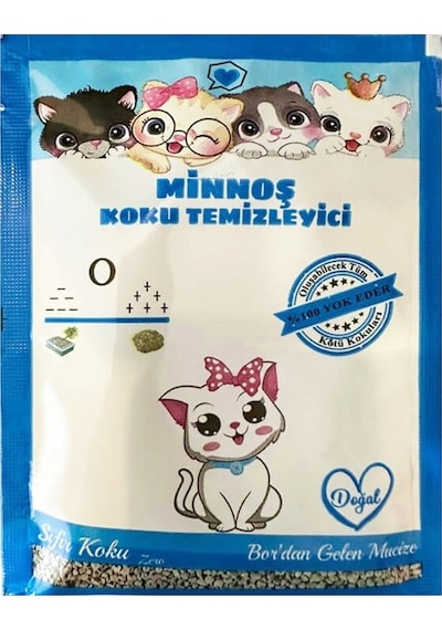 Minnoş Kedi Kumu Koku Temizleyici Sıfır Koku 25 G
