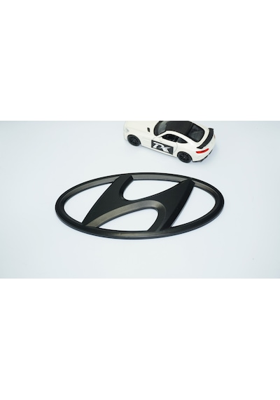 Dk Tuning Elantra Cn7 Siyah Ön Panjur Logo Hyundai İle Uyumlu