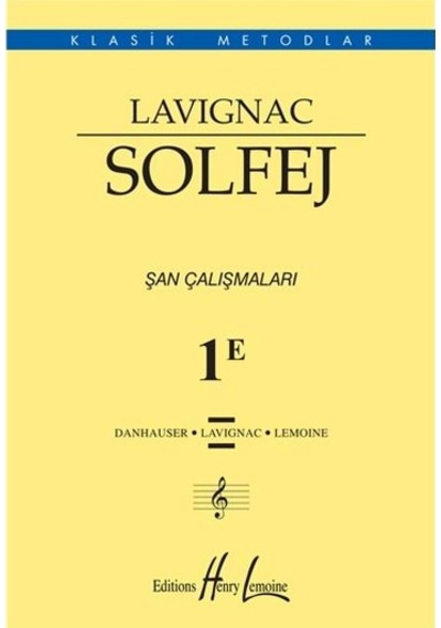Lavıgnac 1E Solfej Kitabı