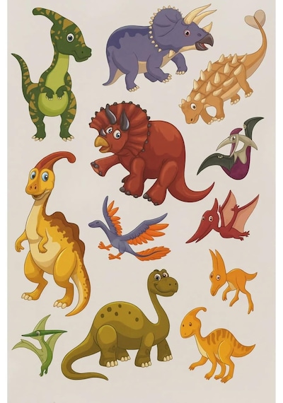 Sticker Kitabım Dinozorlar 60 Renkli Ve Eğitici Çıkartma İle Öğretici Etkinlik Kitabı