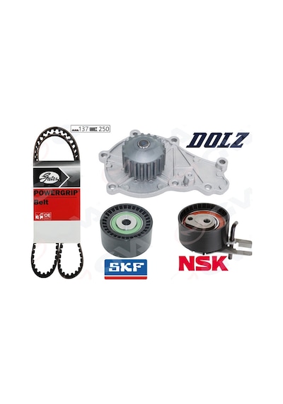 Triger - Eksantrik Kayış + Gergi Seti + Su Pompalı Gva 59wpk4315-1 Fıesta 6 2008-2017 1.6 Tdci 55kw-75hp 1684448080-3m5q8b596ab-9467565880 93129628