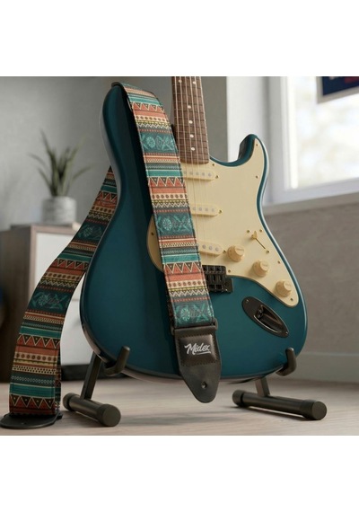 Midex Gsr-35 Özel Tasarım Desenli Gitar Omuz Askısı 90-145 Cm Uzunluk