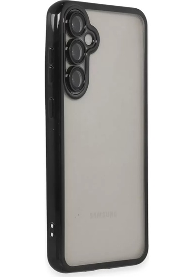 Newface Samsung Galaxy S23 Fe Kılıf Razer Lensli Silikon - Siyah