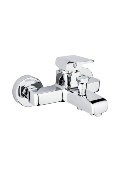 İsaoğlu Yapı Banyo Bataryası Kare Tasarım Banyo Musluğu Pirinç Büyük Model Diğer