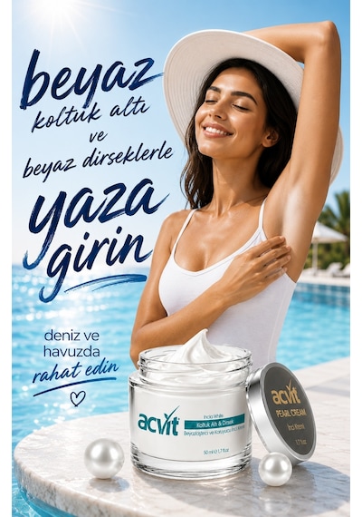 Acvit Cilt Tonu Renk Açıcı İnci Krem 50 ML