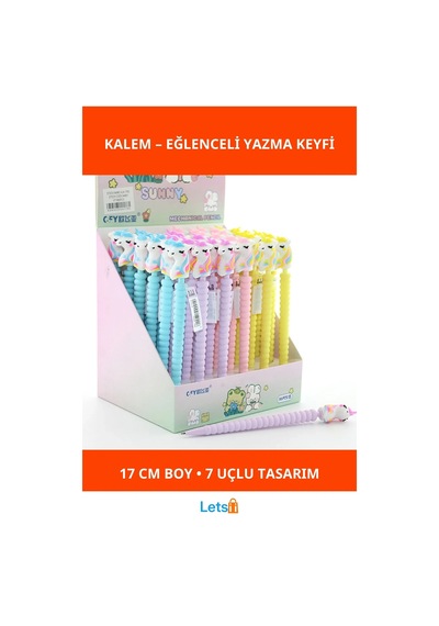 Unicorn Figürlü Renkli Eğlenceli Uçlu Kalem 17 Cm