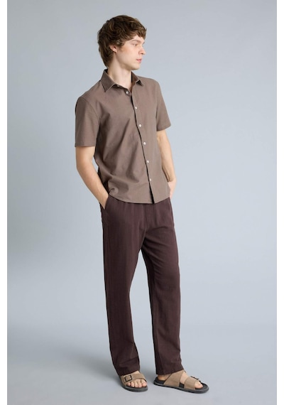 Defacto %100 Pamuk Baggy Fit Pantolon G2592ax26spbn192 Kahve-bn192