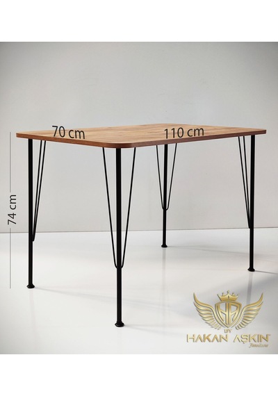 By Hakan Aşkın Metal Ayaklı 70x110 Cm Eclipse 2024 Mutfak - Balkon - Çalışma Masası Eclipse Atlantik Çam
