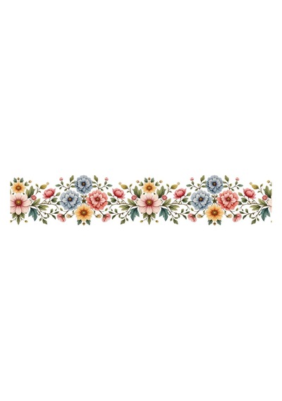 Ütü İle Bordür Rub On Transfer Kağıdı 150cm Rk285