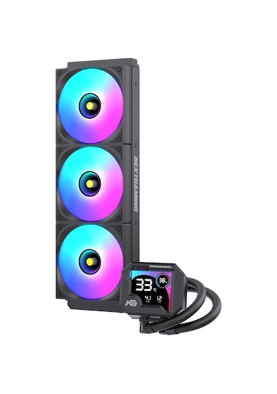 Ng-360lcd Nitro Cool 360mm Argb Fan Lcd Gösterge Sıvı Cpu Soğutucu Siyah
