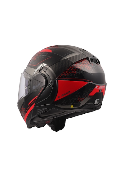 Ls2 Advant 2 Astral Çene Açılır Kask Kırmızı - Siyah