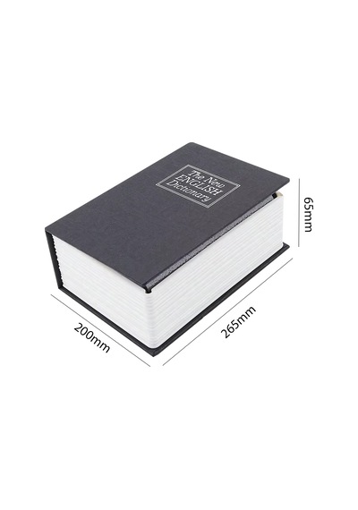 Kitap Görünümlü Metal Kasa 265x200x65mm