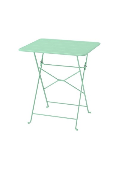 Ikea Sundsö Katlanabilir Masa, Açık Yeşil, 65x65 Cm