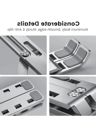 10-15.6'' Alüminyum Katlanabilir Laptop Standı, Taşınabilir