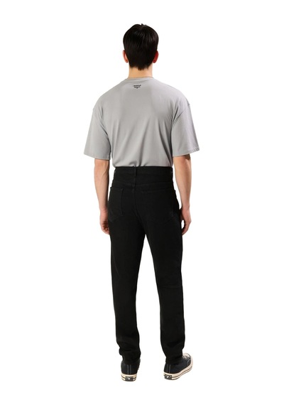 Ersefa Erkek Relaxed Fit Açık Denim Pantolon Fonksiyonel Dayanıklı Kalit siyah