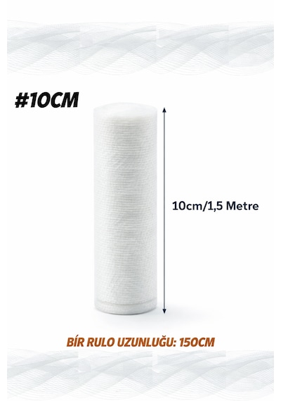 Hidrofil Sargı Bezi 10x150 Cm 100 Adet Hastane Tipi Yüksek Emici Medikal Bandaj