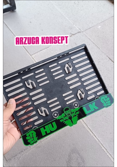 Motor Plakalık - Hulk Yazılı Plakalık - Hulk Motorsiklet Plakalık Pleksi Plakalık