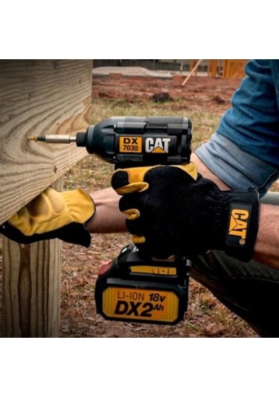 Cat Dxk201 18volt/2.0ah Li-ıon Çift Akülü Kömürsüz Profesyonel Şarjlı Darbeli Matkap + Dx7030 +