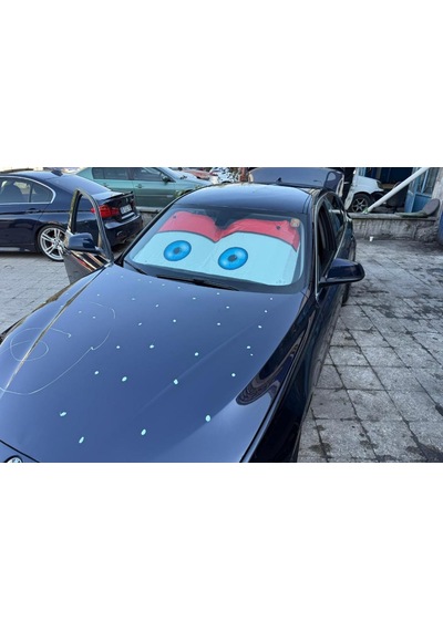 Ön Cam Oto Güneşlik Araba Güneşliği Şimşek Mcqueen 65 135