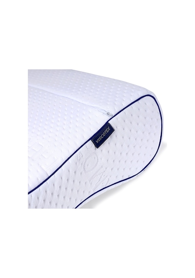 Viscotex Çift Bombeli Ortopedik Yastık 60x40x14/12cm, Beyaz