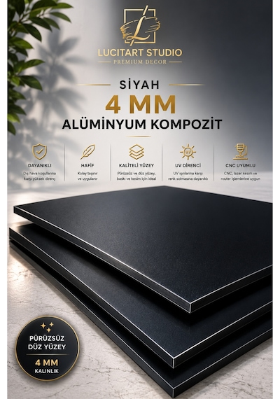 4 Mm Siyah Alüminyum Kompozit Panel Levha Cnc Ve Lazer Kesime Uygun Uv Baskılık Reklam Tabela Malzemesi Siyah Siyah 4 Mm Siyah Alüminyum Kompozit Panel Levha Cnc Ve Lazer Kesime Uygun Uv Baskılık Reklam Tabela Malzemesi Siyah Siyah