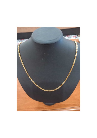 Kaplama Kıvrımlı Burgu Kolye Gold