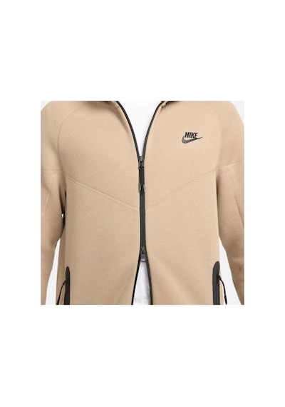 Nike Sportswear Tech Fleece Windrunner Tam Boy Fermuarlı Erkek Kapüşonlu Sweatshirt Fb7921-247 Altın