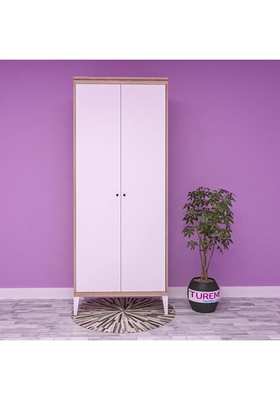 Almera 2 Kapılı Gardırop Mdf Sis Gri Almera 2 Kapılı Gardırop Mdf Sis Gri