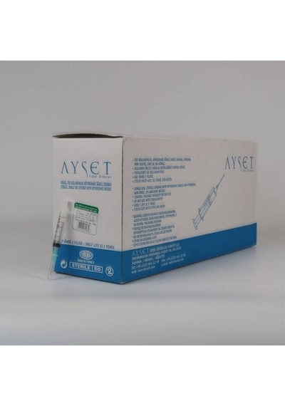 Ayset 20 Cc Yeşil Enjektör 3P 100 Adet