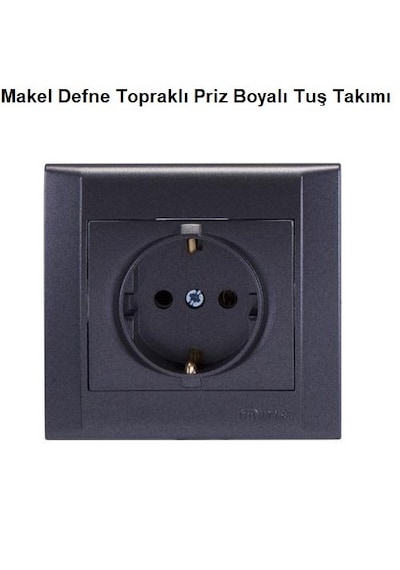 Makel Defne Topraklı Priz Boyalı Tuş Takımı 5 Adet