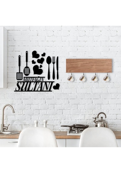 Bk Home Doğal Ahşap Dekoratif Fincan Askılığı Ve Mutfak Duvar Süs (489668040)