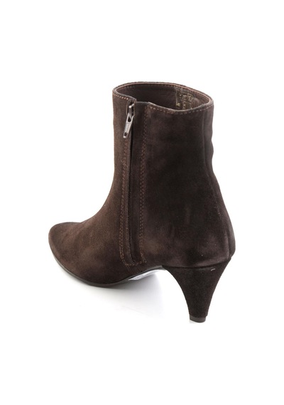 Bambi Kahve Süet Hakiki Deri Kadın Bot & Bootie K02750344302 Kahverengi