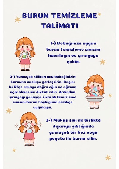 Lüx 6'lı Burun Temizleme Enjektör Burun Yıkama