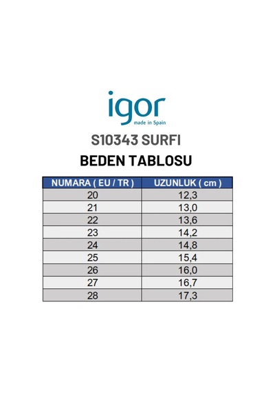 Igor Surfi Çocuk Sandalet - Kum Beji S10343-100 Kum