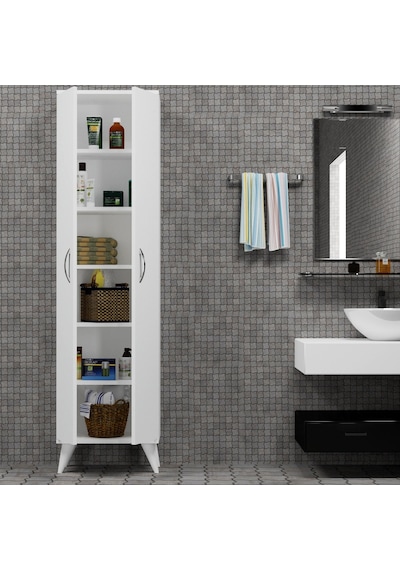 2 Kapılı 49Cm Banyo Dolabı Beyaz - Bdl0101 2 Kapılı 49Cm Banyo Dolabı Beyaz - Bdl0101