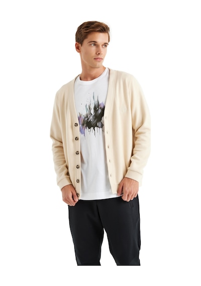 Blackspade Erkek Hırka 40597 - Krem